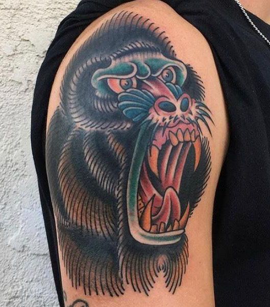 30 Amazing Baboon Tattoos You Must Love