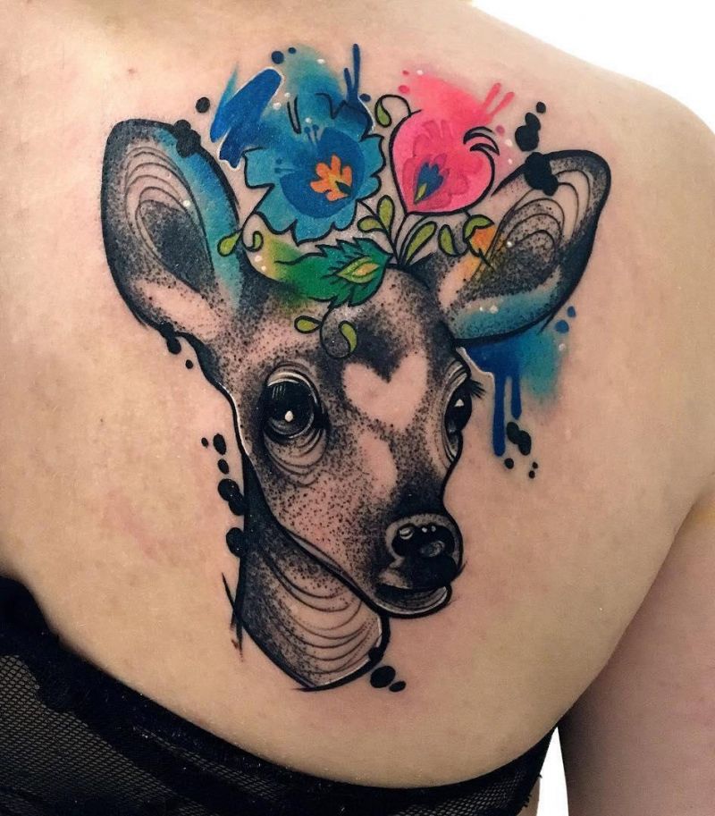 20 Great Roe Deer Tattoos You Must Love