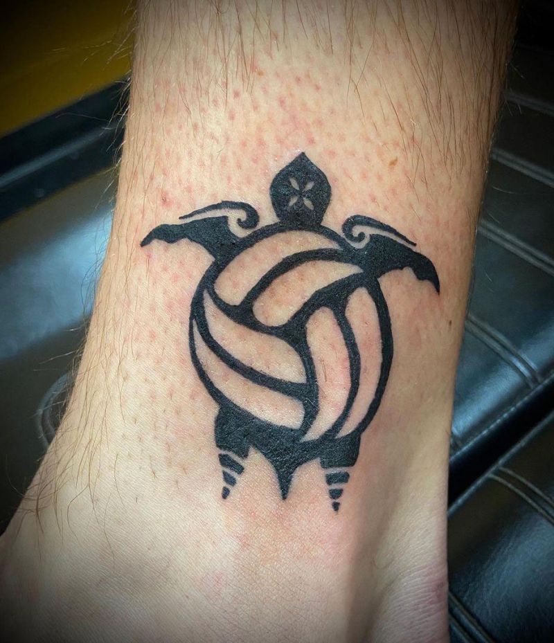 20 Unique Volleyball Tattoos You Must Love
