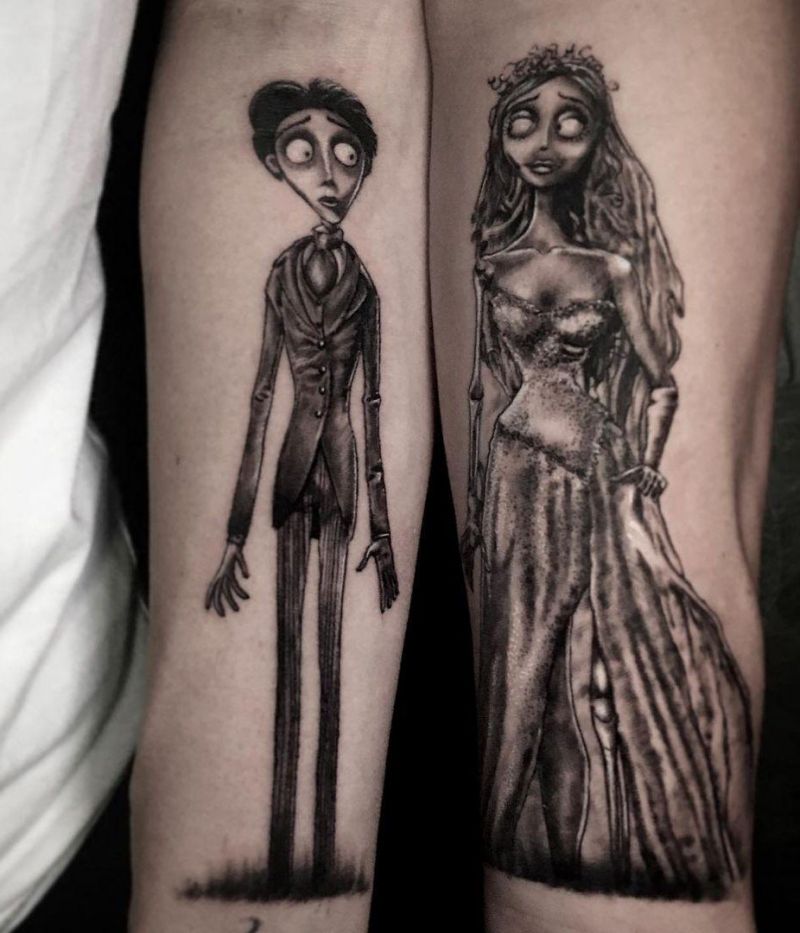 30 Cool Corpse Bride Tattoos for Your Inspiration