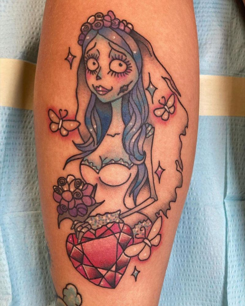 30 Cool Corpse Bride Tattoos for Your Inspiration