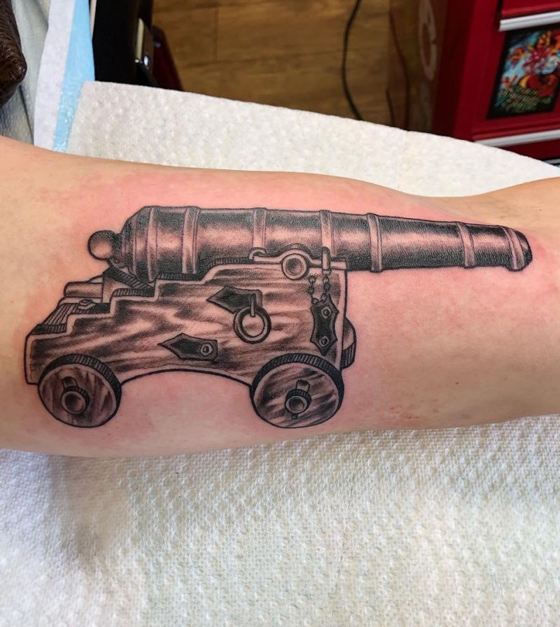 20 Unique Cannon Tattoos Make You Attractive