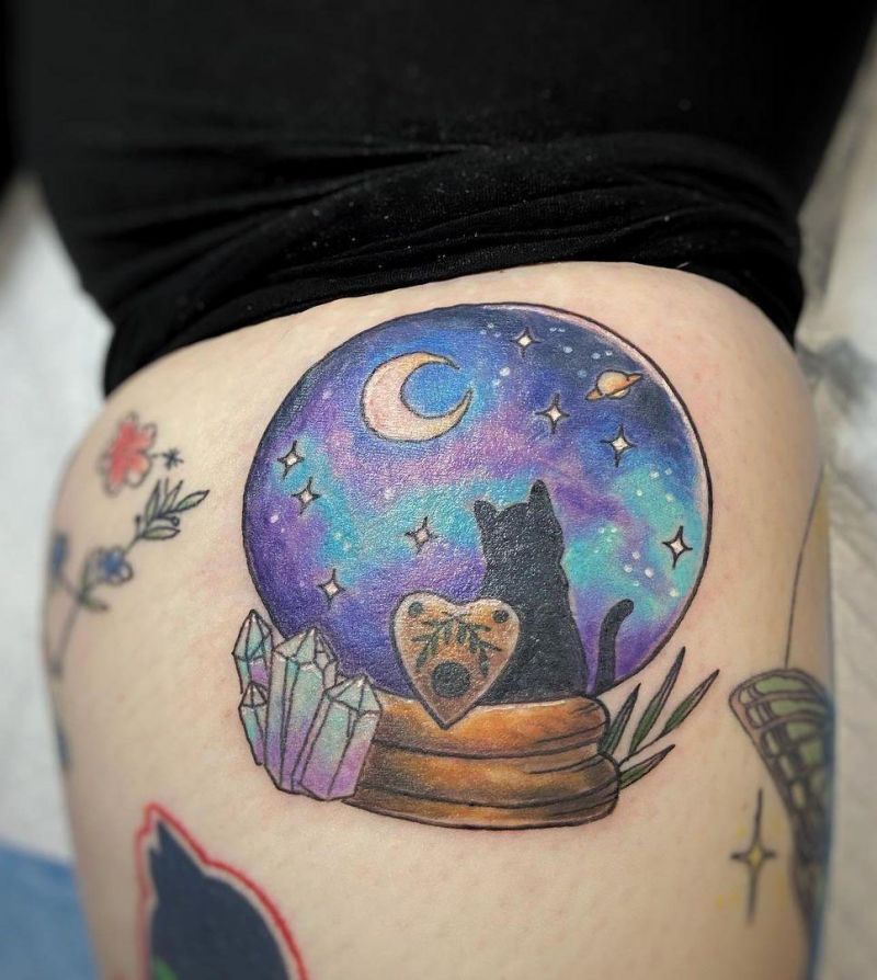 20 Unique Crystal Ball Tattoos to Inspire You