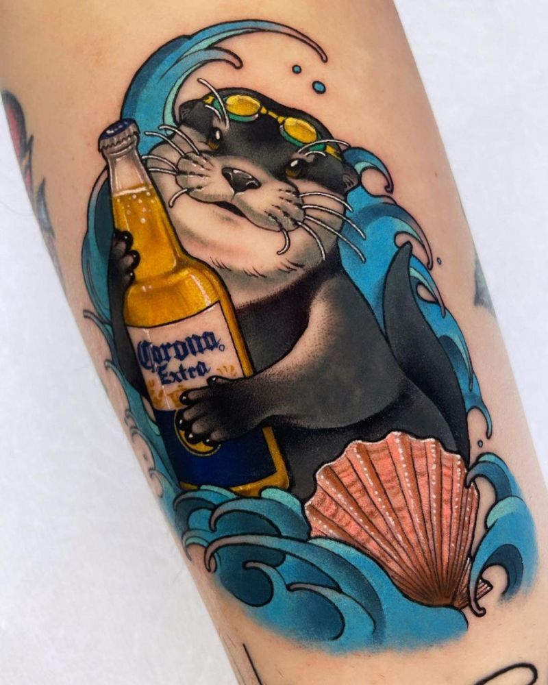 20 Unique Sea Otter Tattoos You Can Copy