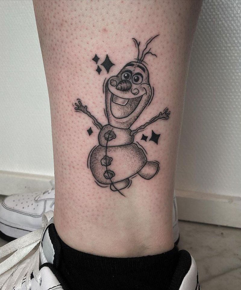 20 Cute Olaf Tattoos for Your Inspiration