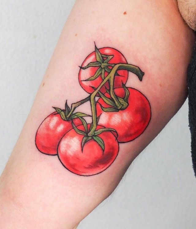 20 Elegant Tomato Tattoos Make You Attractive