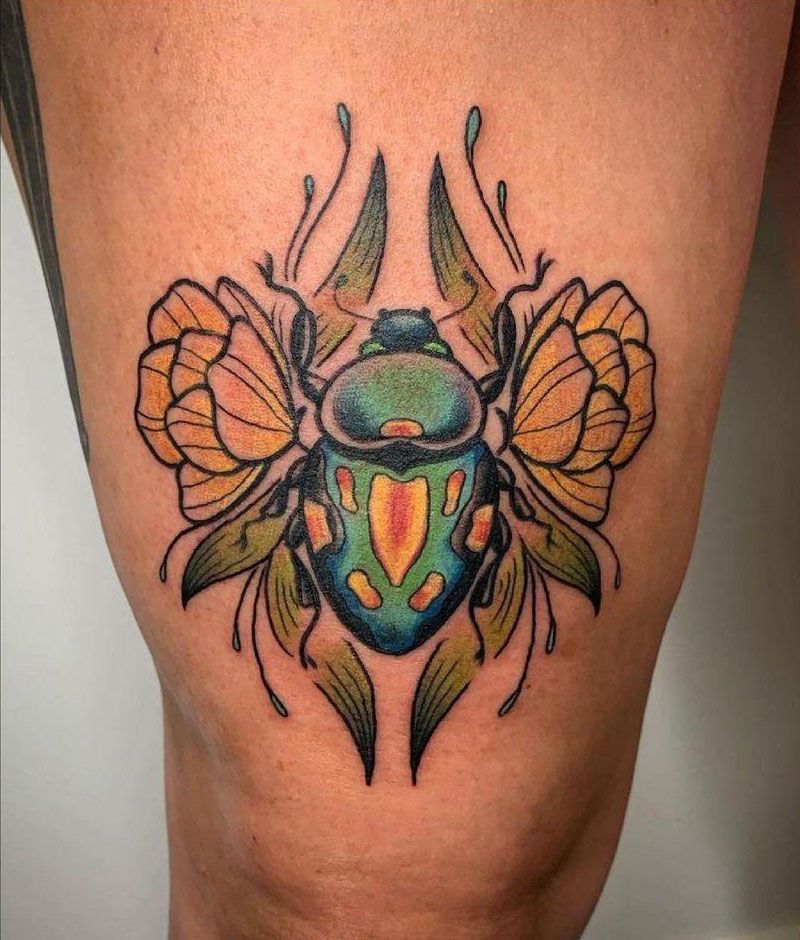 20 Cool June Bug Tattoos You Must Love