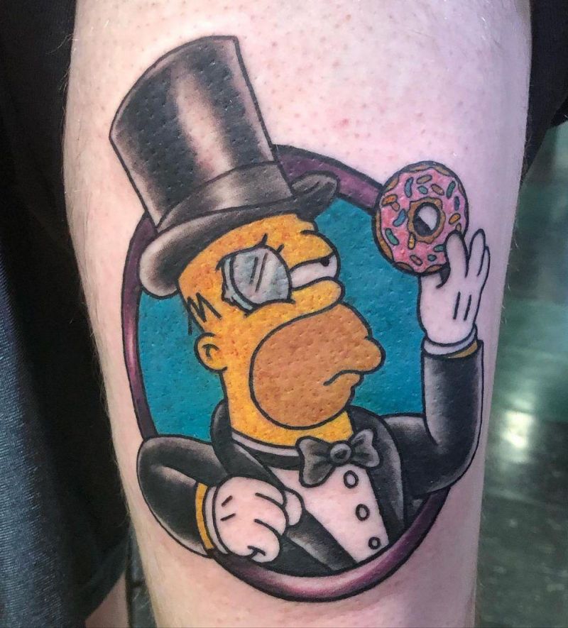20 Cool Homer Simpson Tattoos You Can Copy