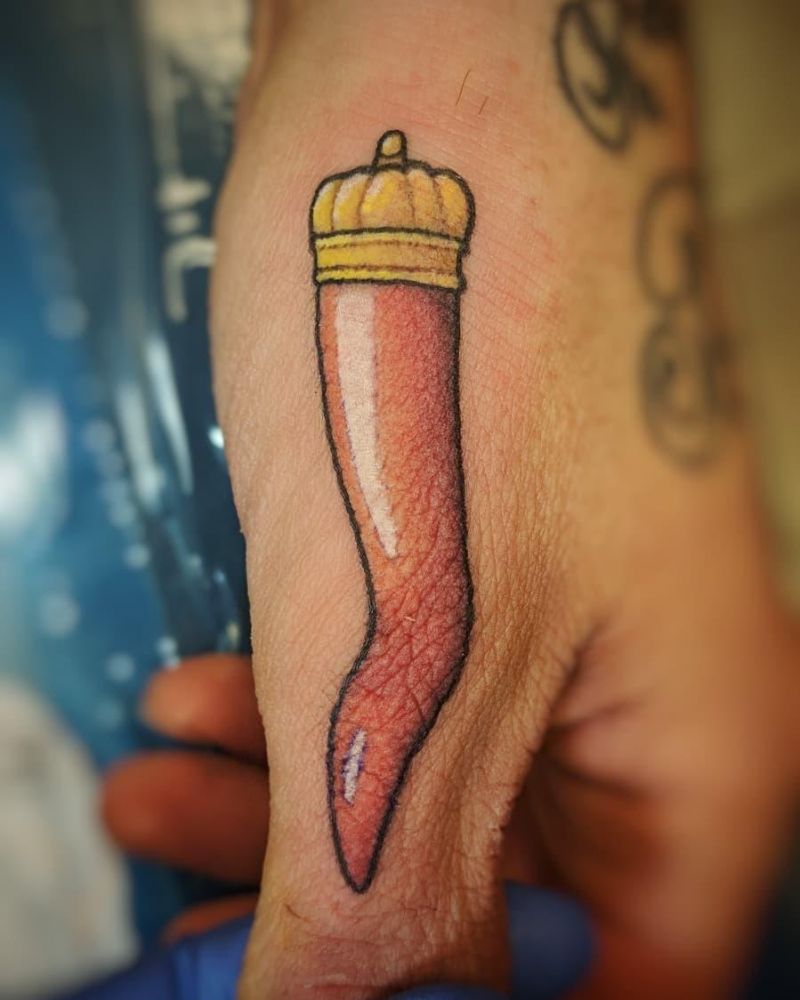 20 Cool Italian Horn Tattoos You Must Love