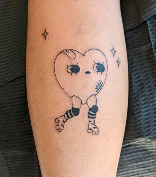 20 Cool Roller Skate Tattoos Make You Attractive