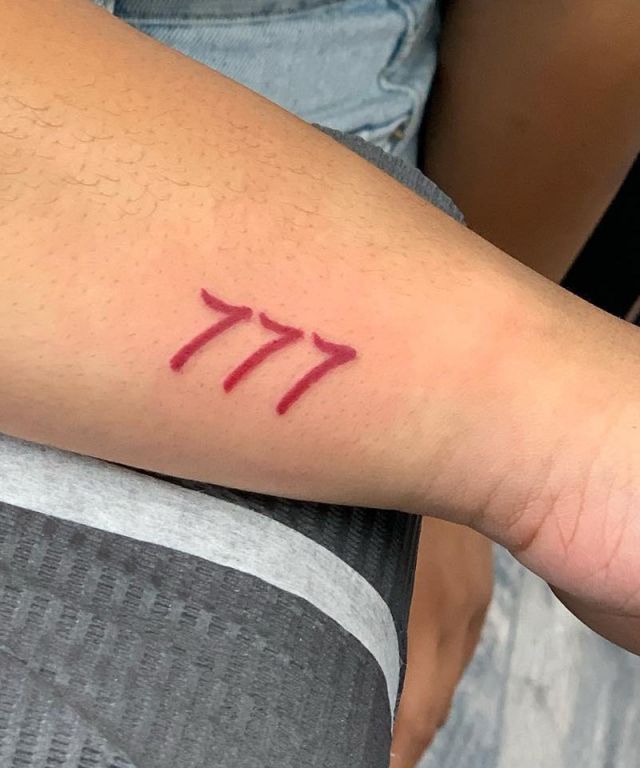 20 Unique 777 Tattoos You Can Copy
