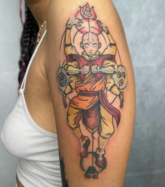 20 Great Aang Tattoos You Must Love