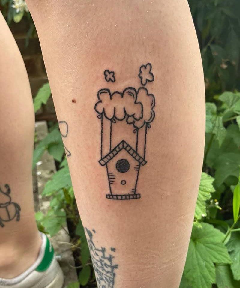 20 Elegant Bird House Tattoos You Must Love