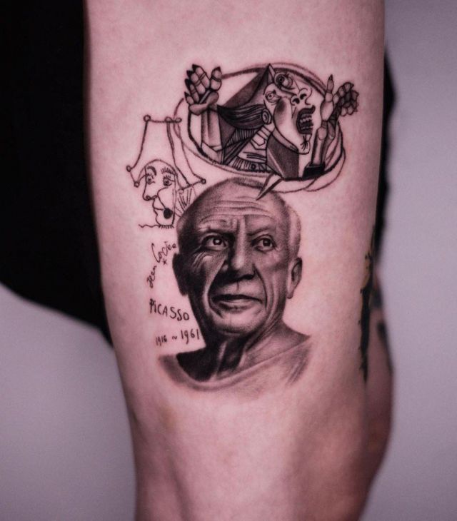 20 Amazing Picasso Tattoos for Your Inspiration