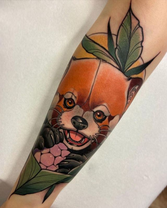 20 Fantastic Red Panda Tattoos that Will Blow Your Mind