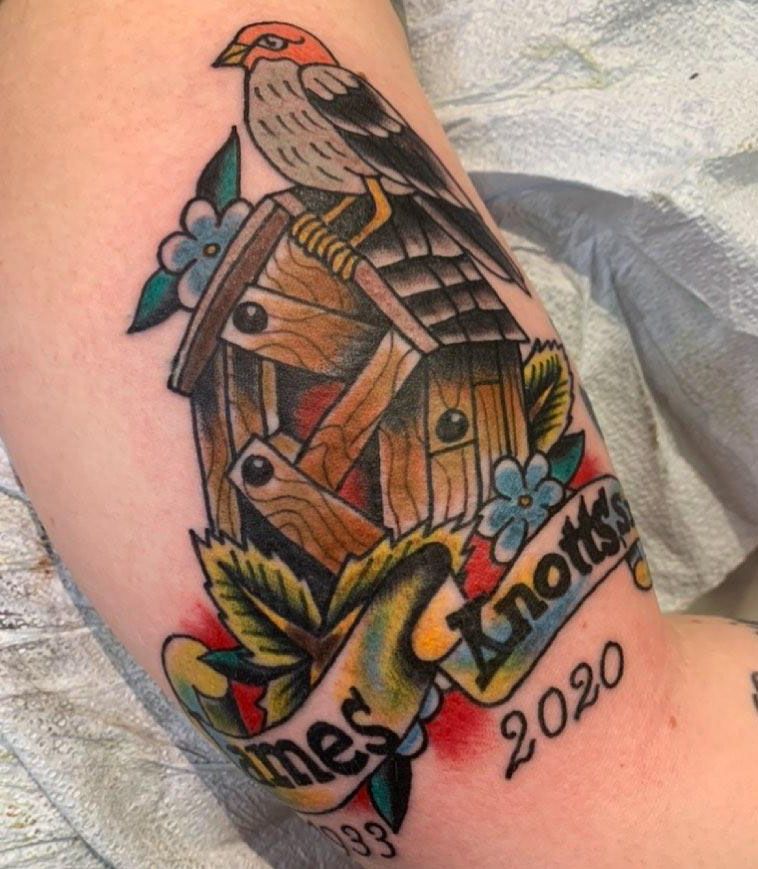 20 Elegant Bird House Tattoos You Must Love