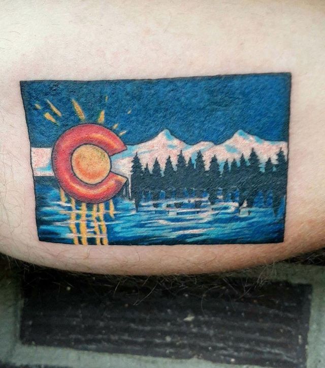 20 Unique Colorado Flag Tattoos You Can Copy