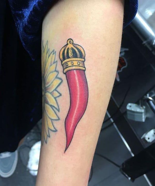 20 Cool Italian Horn Tattoos You Must Love
