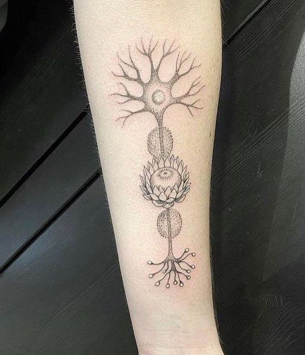 20 Elegant Neuron Tattoos Make You Attractive
