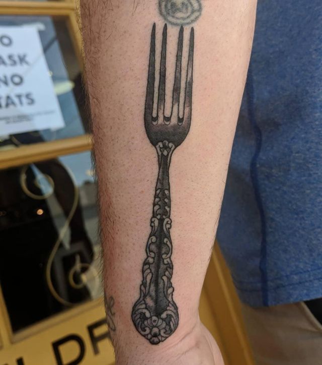 20 Unique Fork Tattoos for Your Inspiration