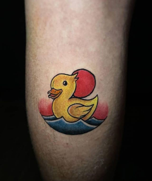 20 Cool Rubber Duck Tattoos You Will Love