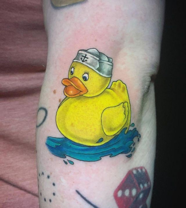 20 Cool Rubber Duck Tattoos You Will Love