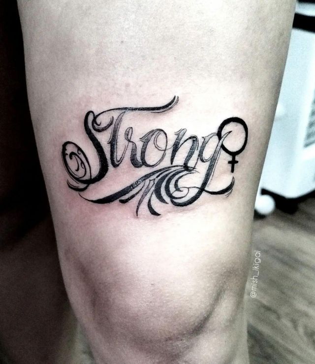 20 Cool Strong Tattoos for Your Inspiration