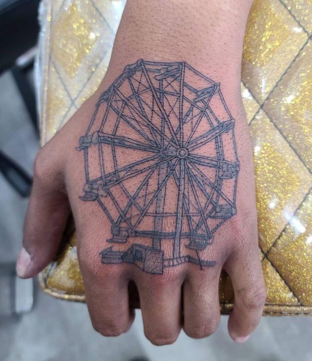 20 Great Ferris Wheel Tattoos You Can Copy