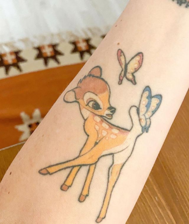 20 Lovely Bambi Tattoos You Must Love
