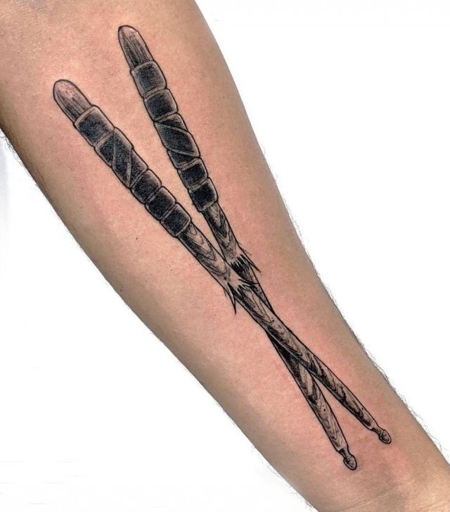 20 Cool Drumstick Tattoos for Your Inspiration
