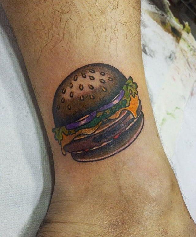 20 Cute Hamburger Tattoos You Must Love