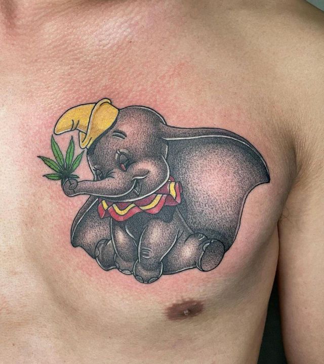 20 Funny Dumbo Tattoos You Can Copy