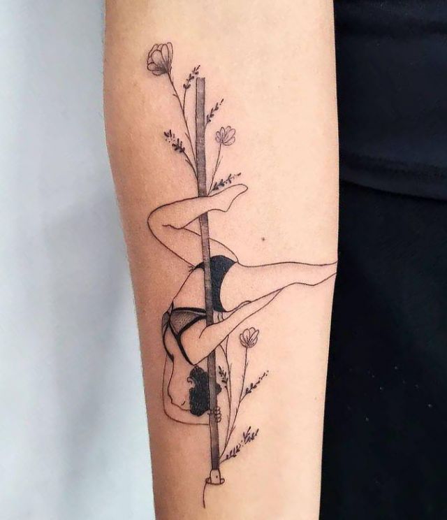 20 Unique Pole Dance Tattoos You Must Love