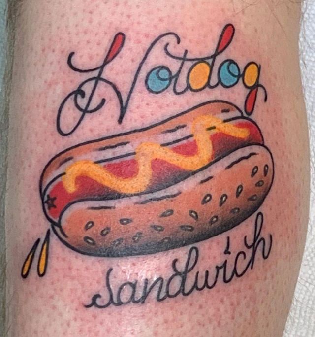 20 Delicate Hot Dog Tattoos for Your Inspiration