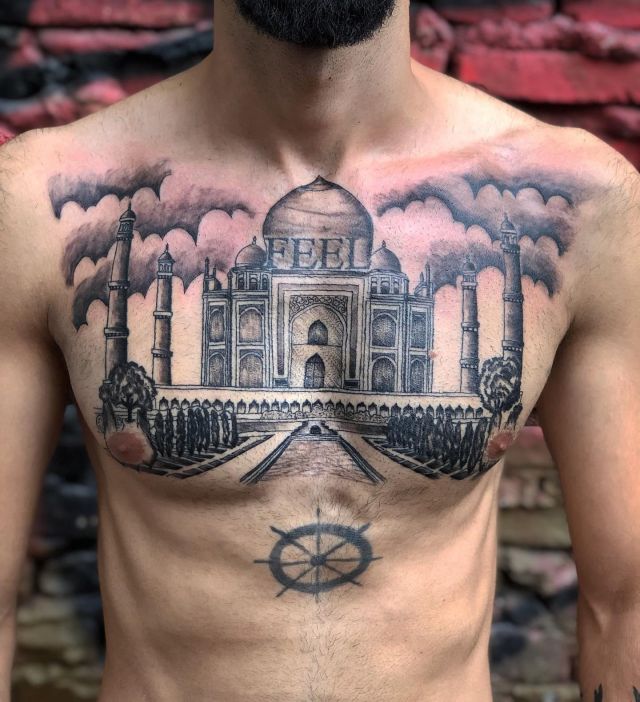 20 Amazing Taj Mahal Tattoos You Can Copy