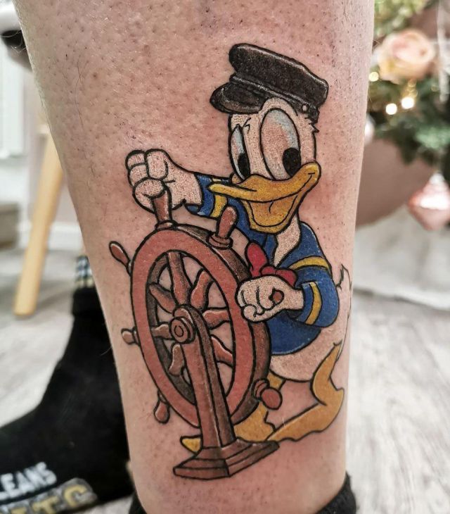 20 Funny Donald Duck Tattoos Make You Happy Forever