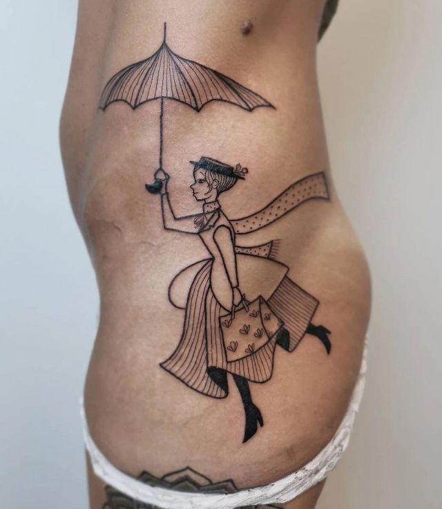 20 Elegant Mary Poppins Tattoos You Can Copy