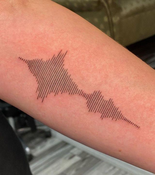 20 Unique Soundwave Tattoos You Must Love