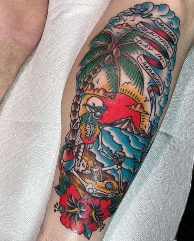 20 Cool Island Tattoos You Must Love