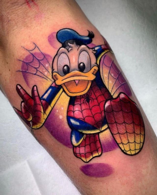 20 Funny Donald Duck Tattoos Make You Happy Forever