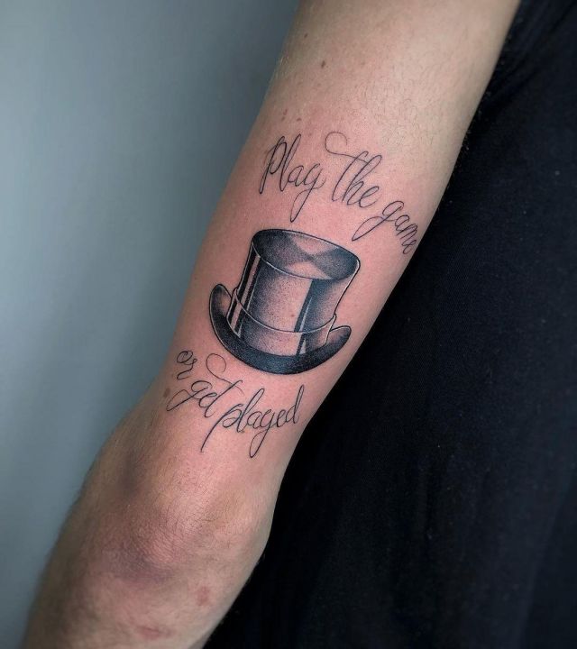20 Cool Top Hat Tattoos You Can Copy