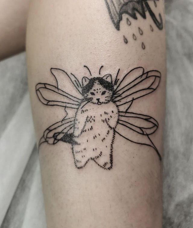 20 Unique Fairy Cat Tattoos You Can’t Ignore