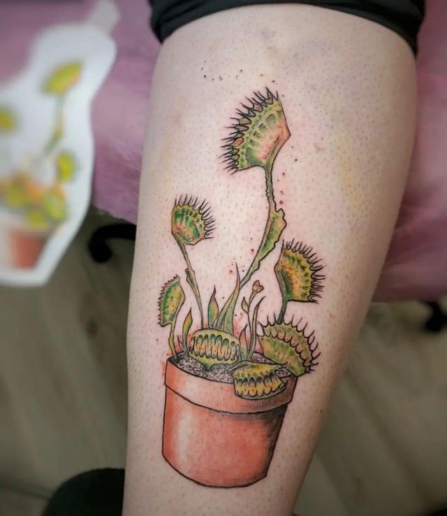 20 Incredible Venus Flytrap Tattoos for Your Inspiration