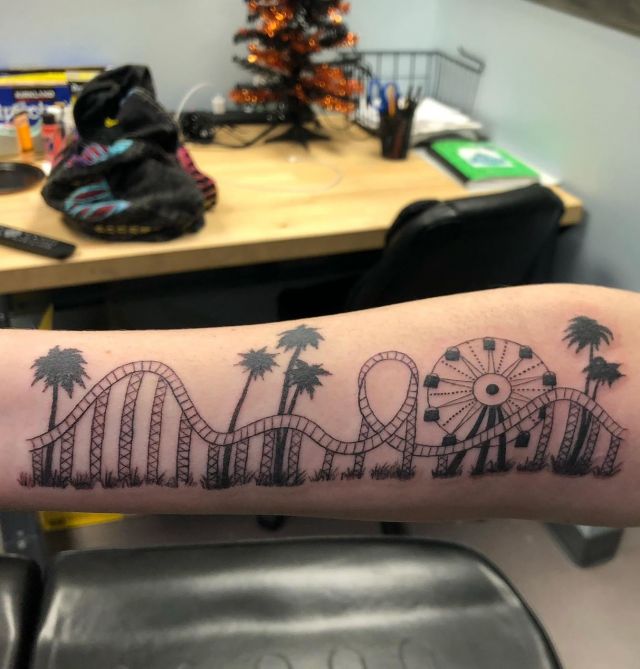 20 Unique Roller Coaster Tattoos You Can Copy