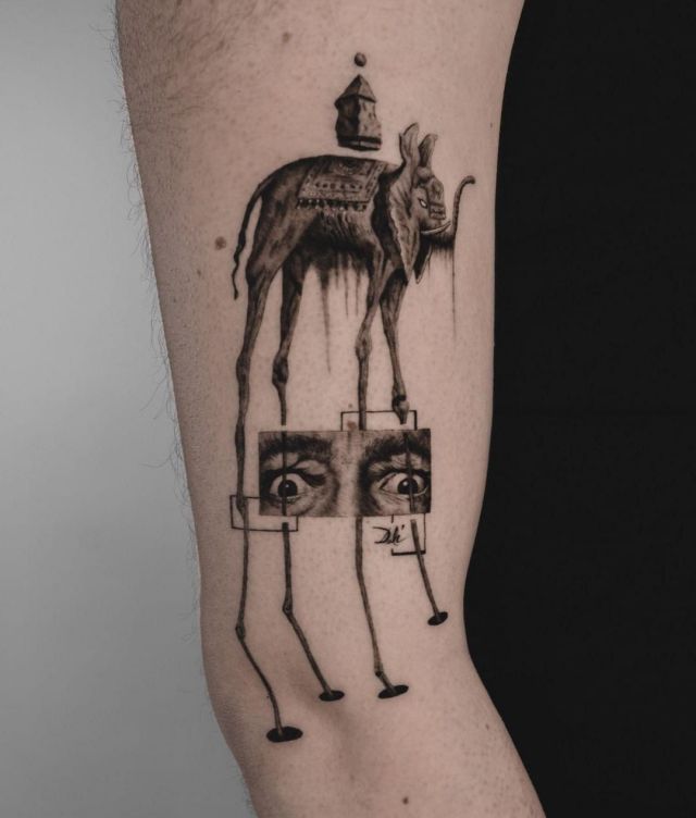20 Awesome Salvador Dali Tattoos You Can Copy