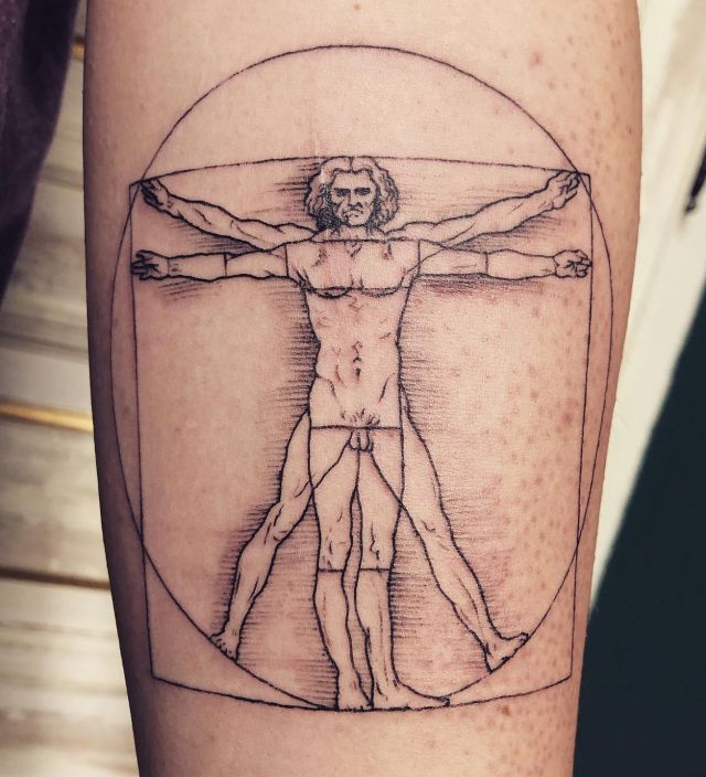 20 Unique Leonardo Da Vinci Tattoos Make You Charming