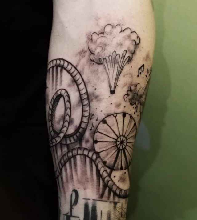 20 Unique Roller Coaster Tattoos You Can Copy