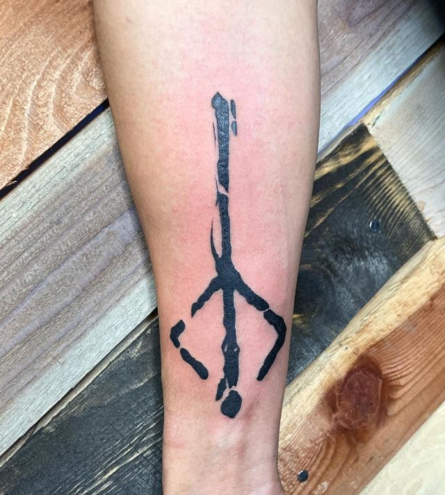 Cool Bloodborne Tattoo on Leg