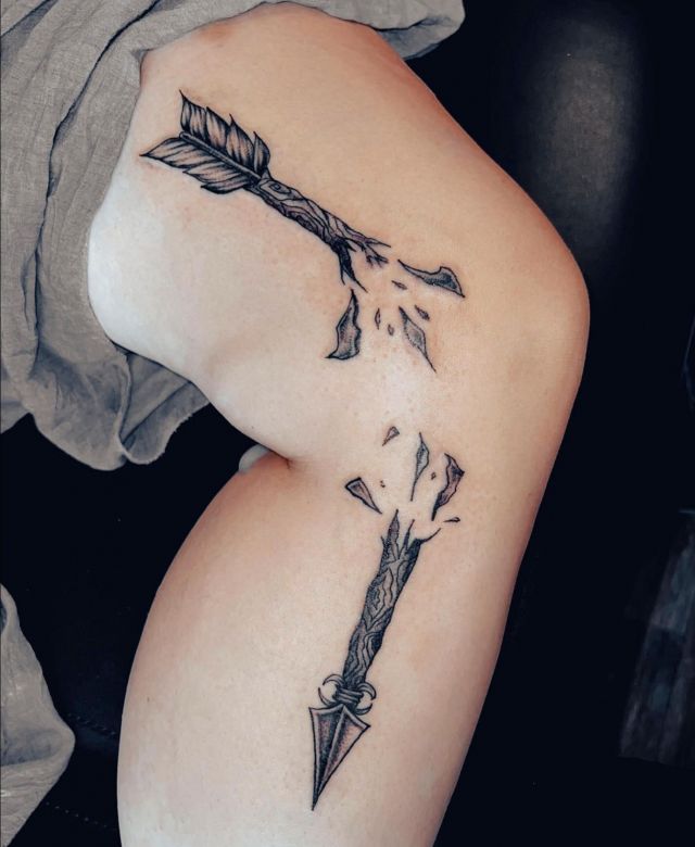 20 Unique Broken Arrow Tattoos You Can’t Ignore