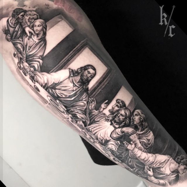 20 Awesome Last Supper Tattoos You Must Love